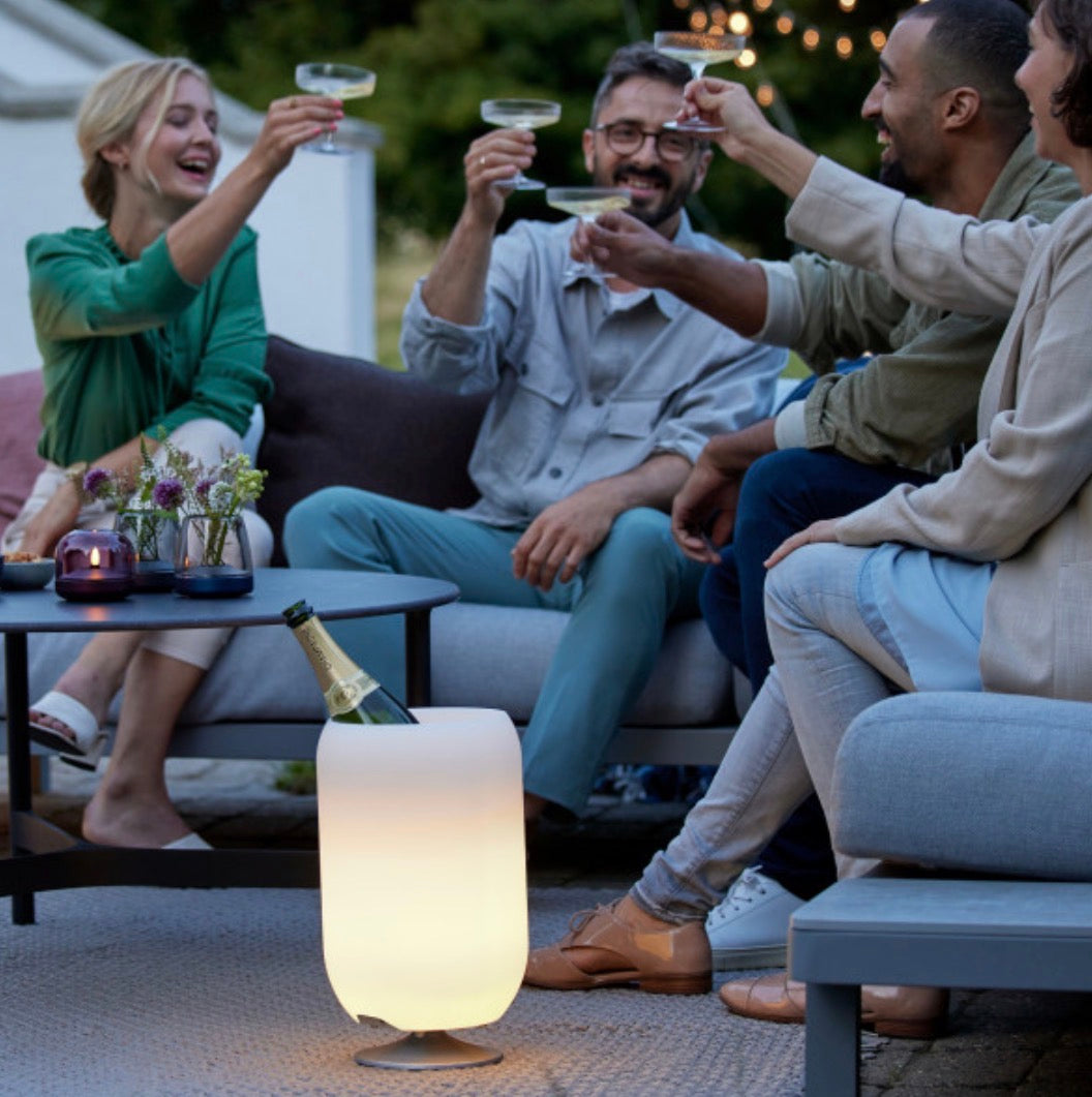 Kooduu Atmos All-In-One Wine Cooler Speaker & Lamp—
Colour: Brass product view