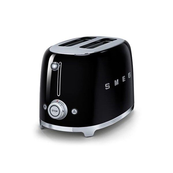 Smeg Retro 2 Slice Toaster Black product view
