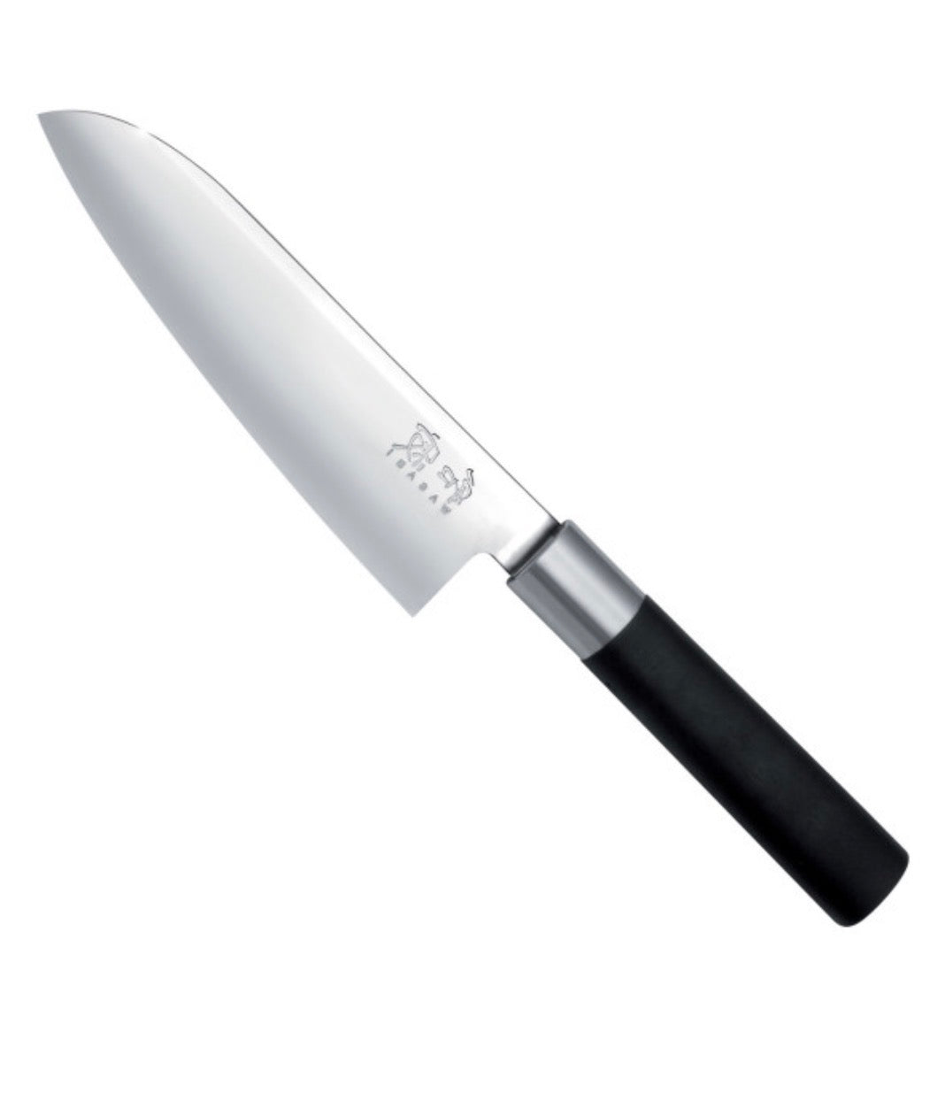KAI Wasabi Black Santoku Knife, 16cm product view