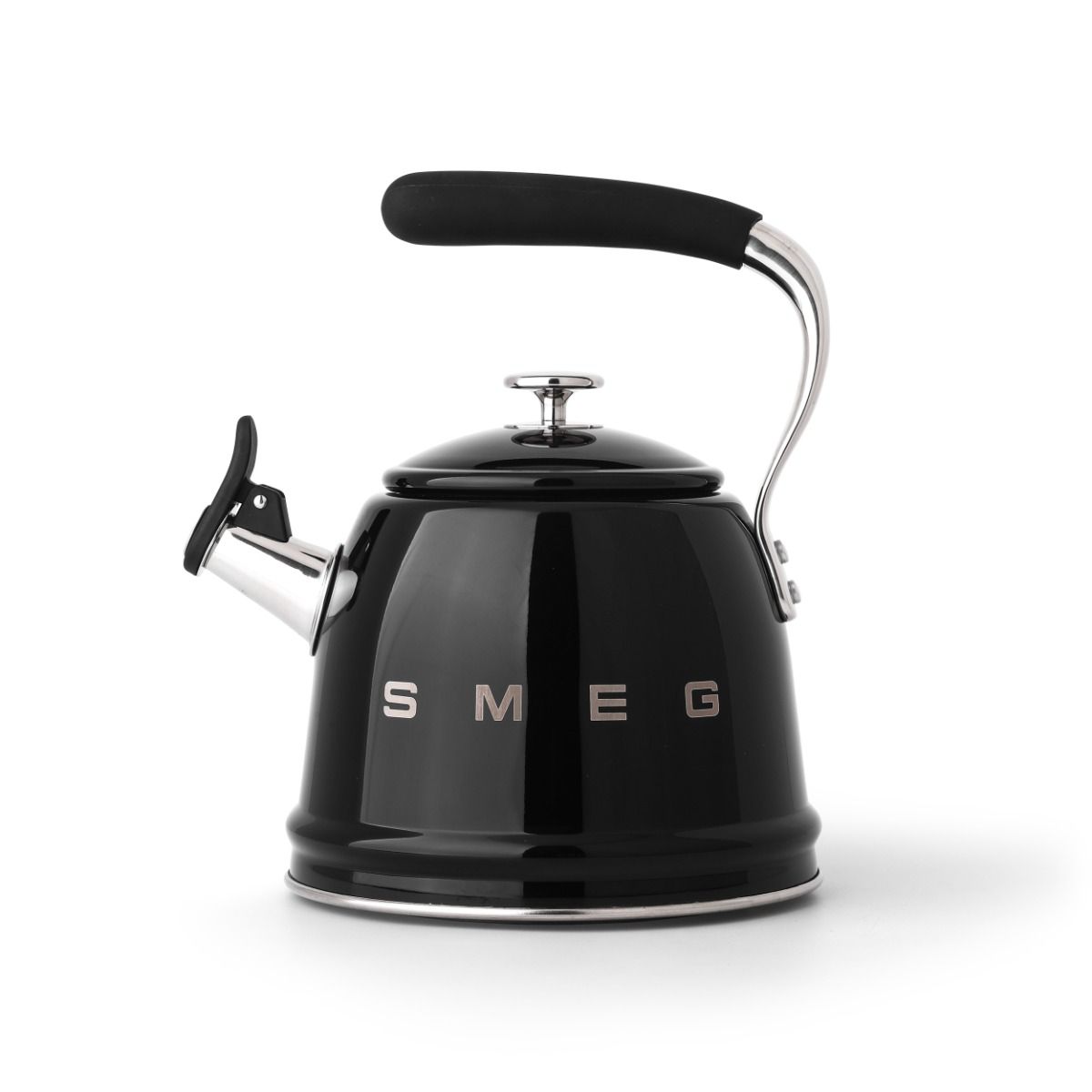 Smeg Whistling Kettle Black product view