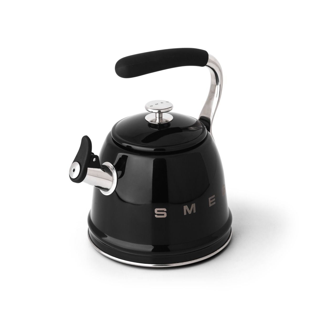 Smeg Whistling Kettle Black product view