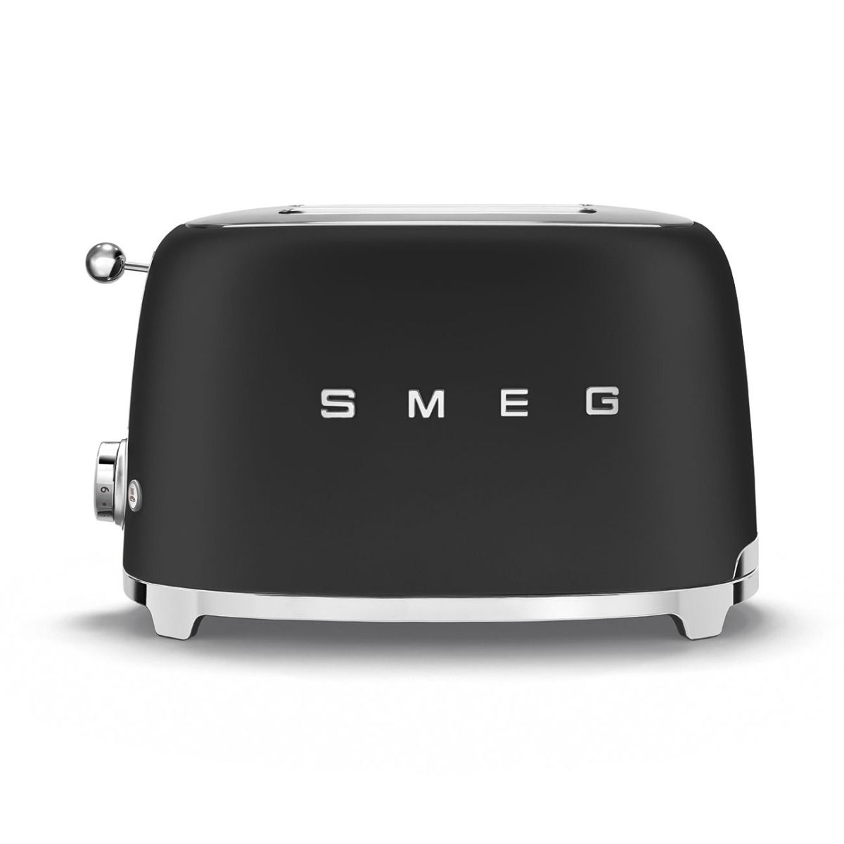 Smeg Matte Black Retro 2 Slice Toaster product view