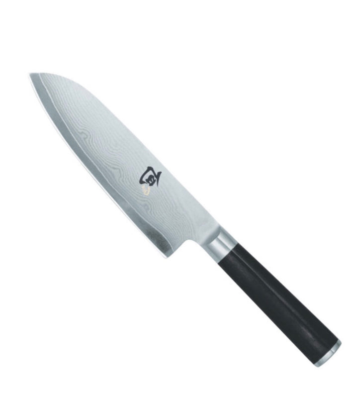 KAI Shun Damascus Santoku Knife, 18cm