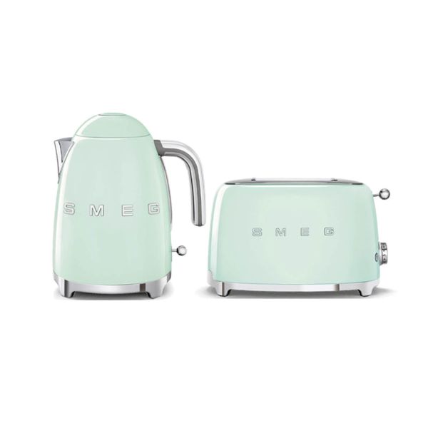 Smeg Pastel green Retro Kettle and 2 Slice Toaster Bundle product view