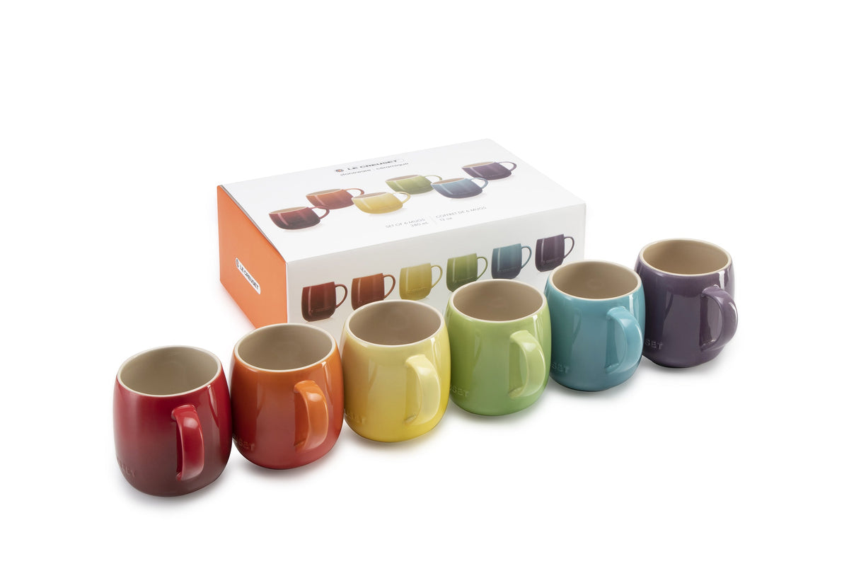 Le Creuset Rainbow Set of 6 U Mugs product view