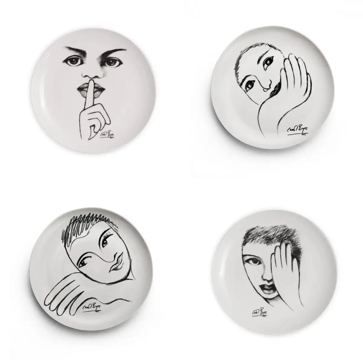 Carrol Boyes Sketchbook Mix SIDE PLATE SET OF 4 product view