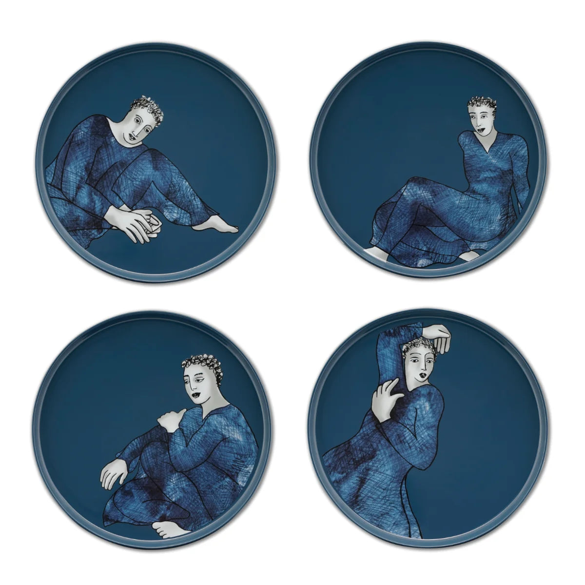 Carrol Boyes Indigo Blues DINNER PLATE SET OF 4 product view